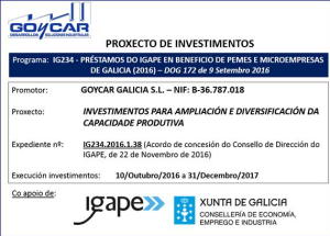 PROXECTO INVESTIMENTOS